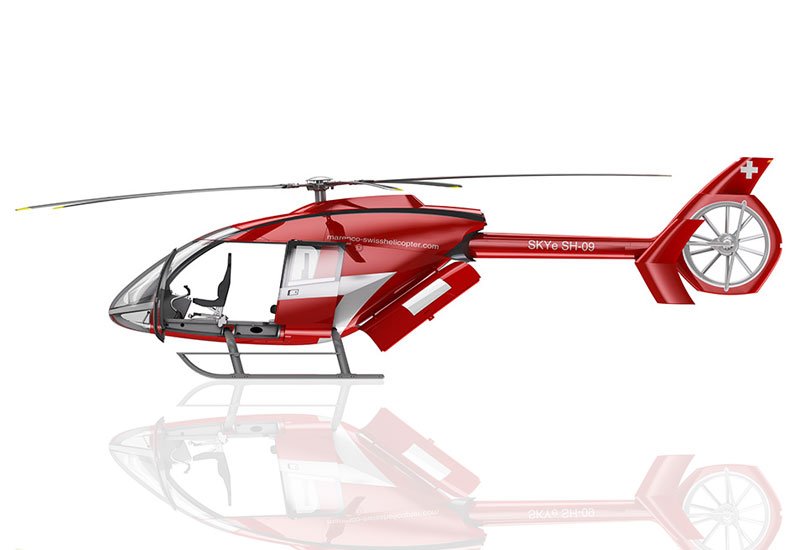 Marenco Swisshelicopter Skye Sh09 A4 Photo Print