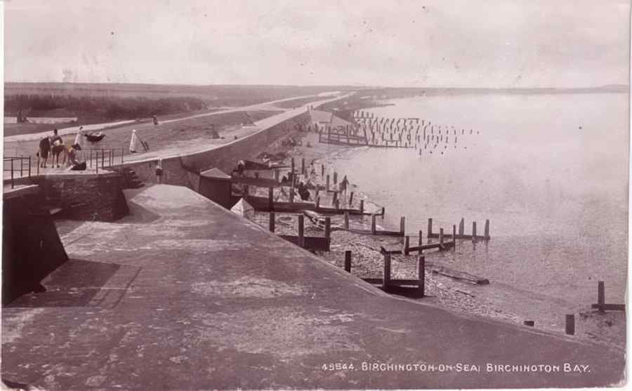 Margate Birchington Bay 1919 Vintage A4 Photo Print