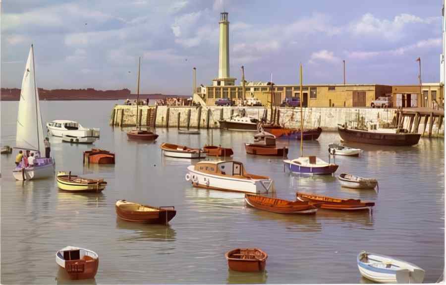 Margate Boats Colour Vintage A4 Photo Print