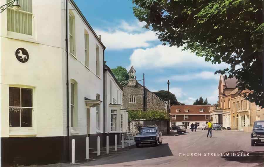 Margate Church St Colour Vintage A4 Photo Print