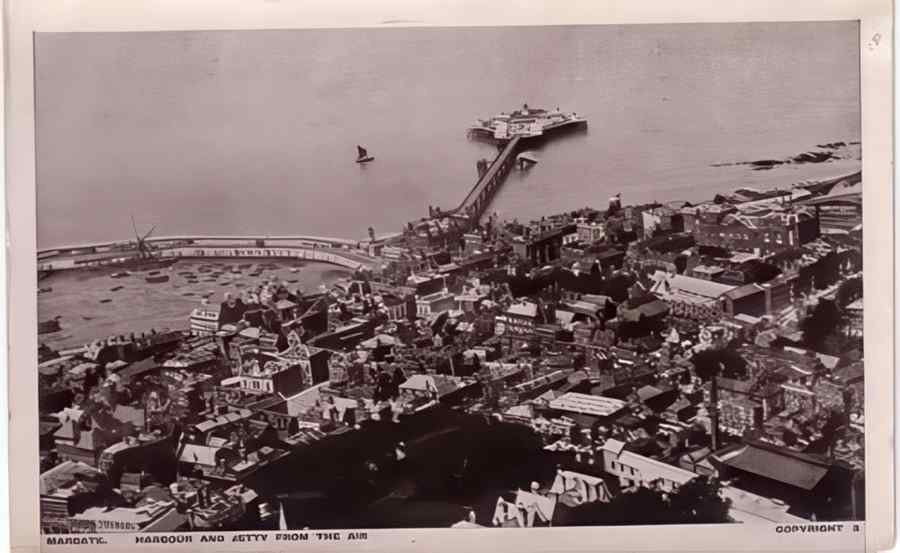 Margate From The Air Vintage A4 Photo Print