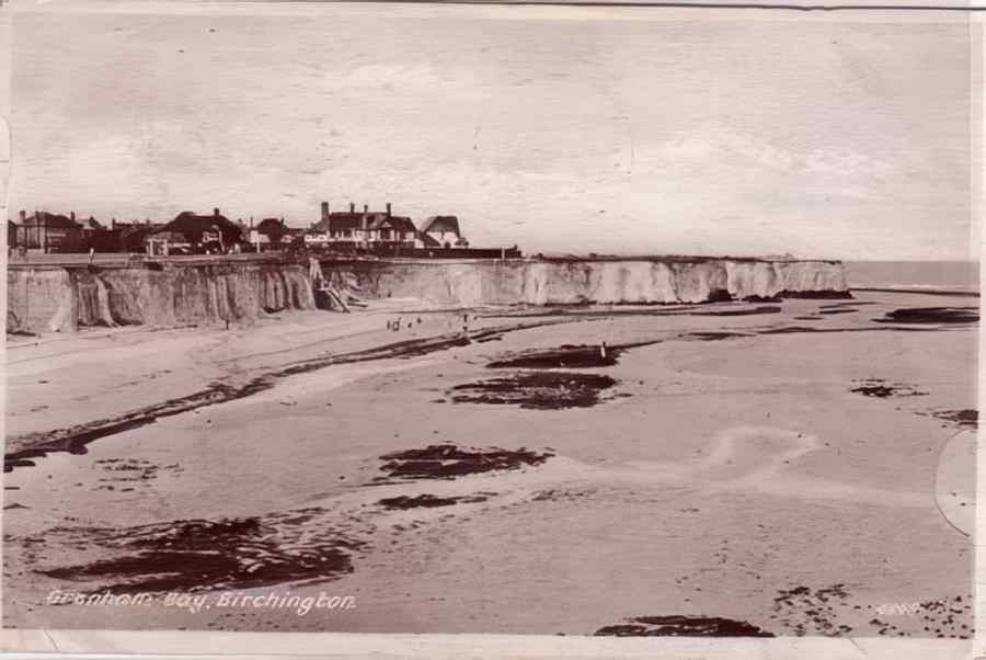 Margate Grenham Bay 1947 Vintage A4 Photo Print