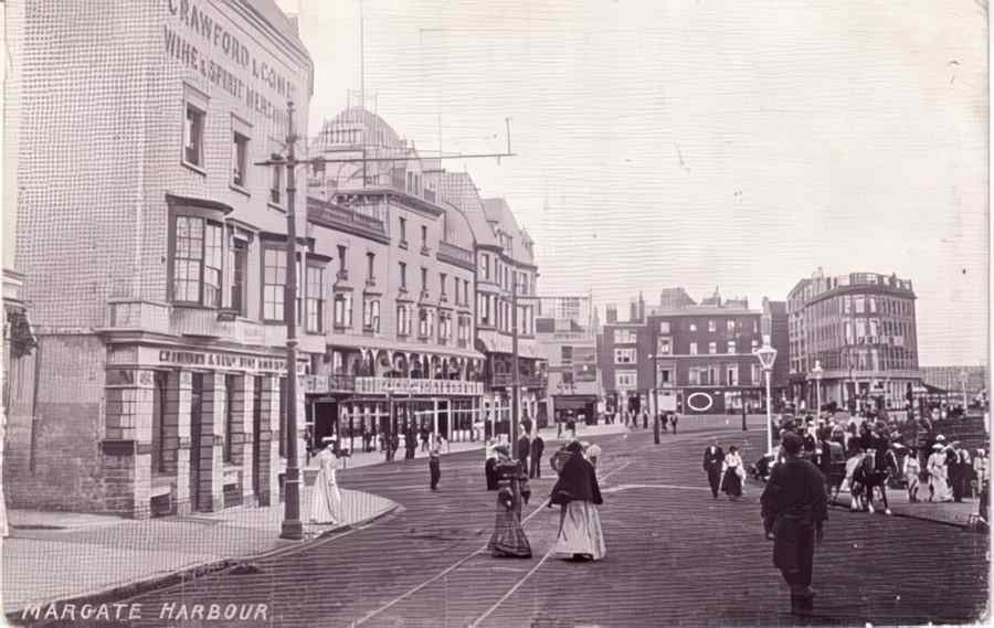 Margate Harbour 1905 Vintage A4 Photo Print