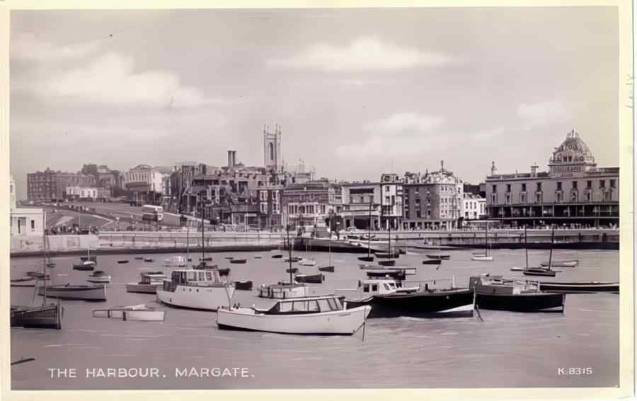 Margate Harbour The Vintage A4 Photo Print