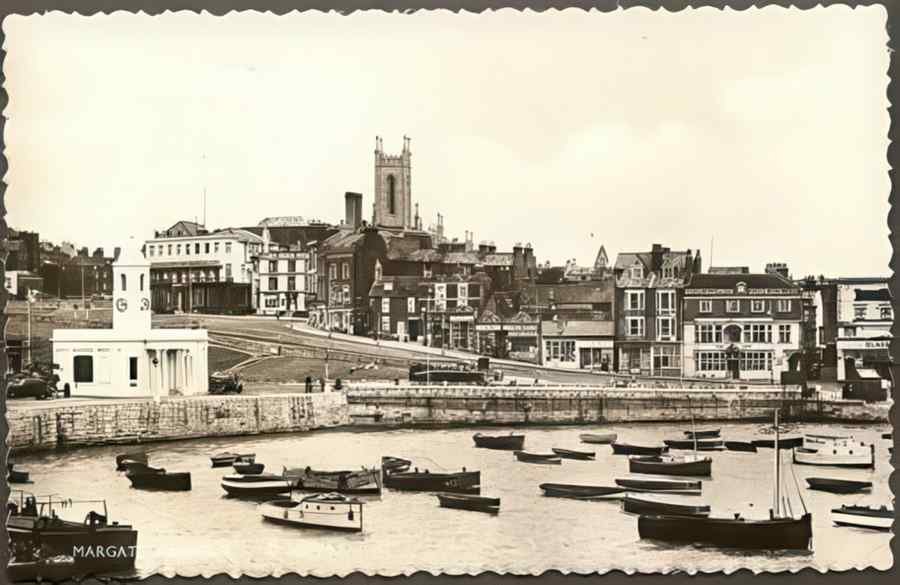 Margate Margate Harbour Vintage A4 Photo Print