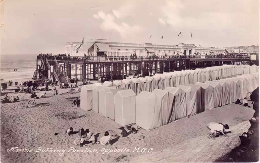 Margate Marine Bathing Pavilion Vintage A4 Photo Print