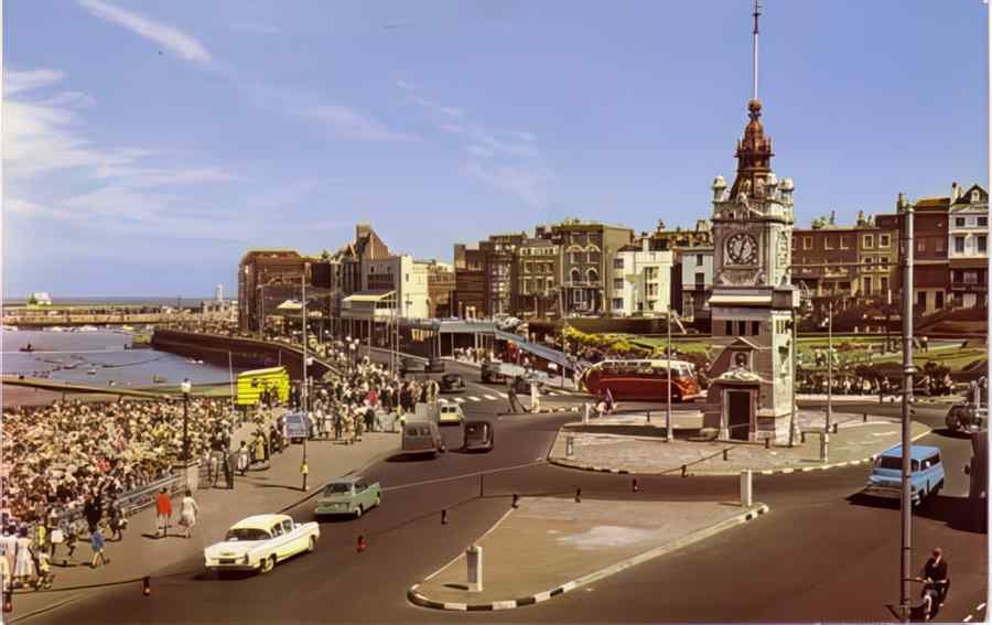 Margate Marine Parade Colour Vintage A4 Photo Print