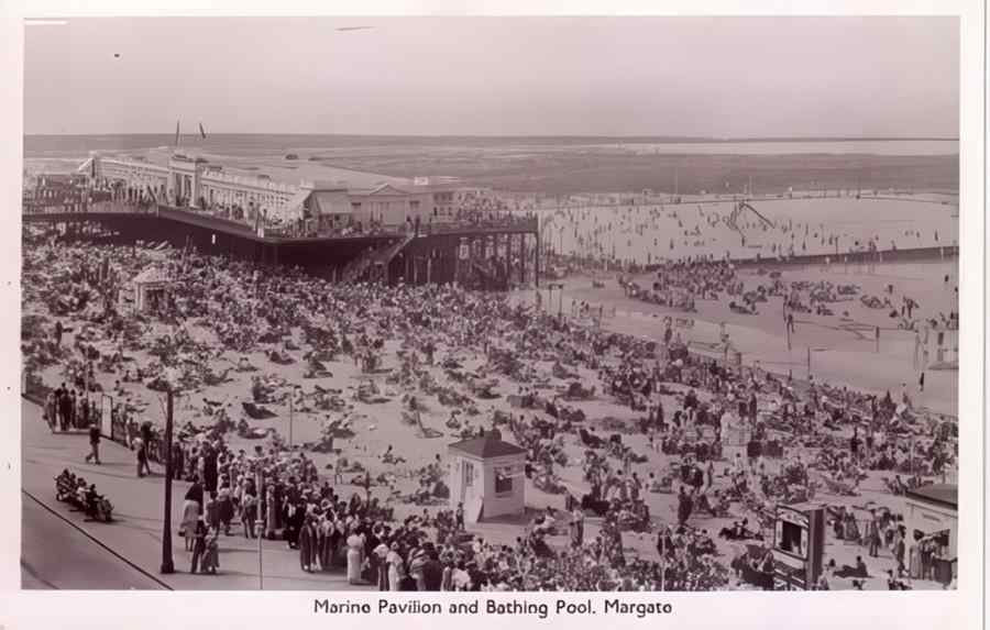 Margate Marine Pavilion Vintage A4 Photo Print