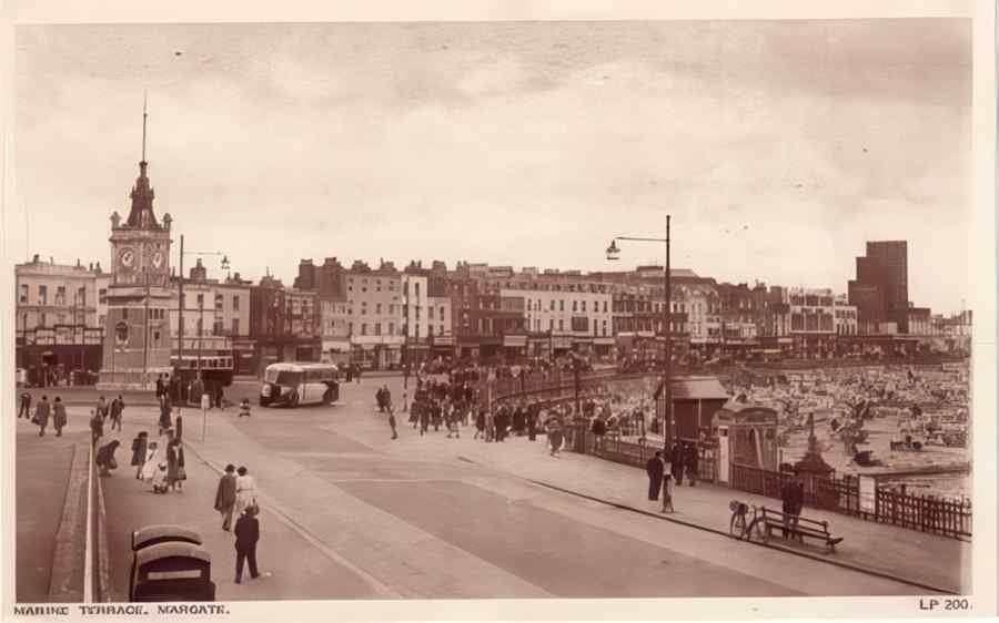 Margate Marine Terrace Vintage A4 Photo Print
