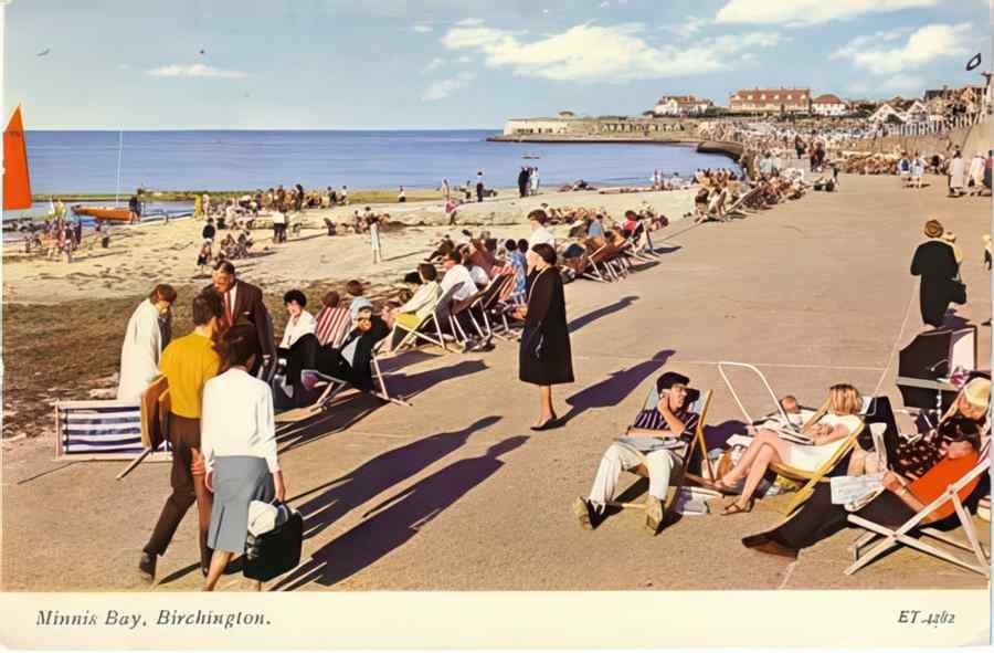Margate Minnis Bay Colour Vintage A4 Photo Print