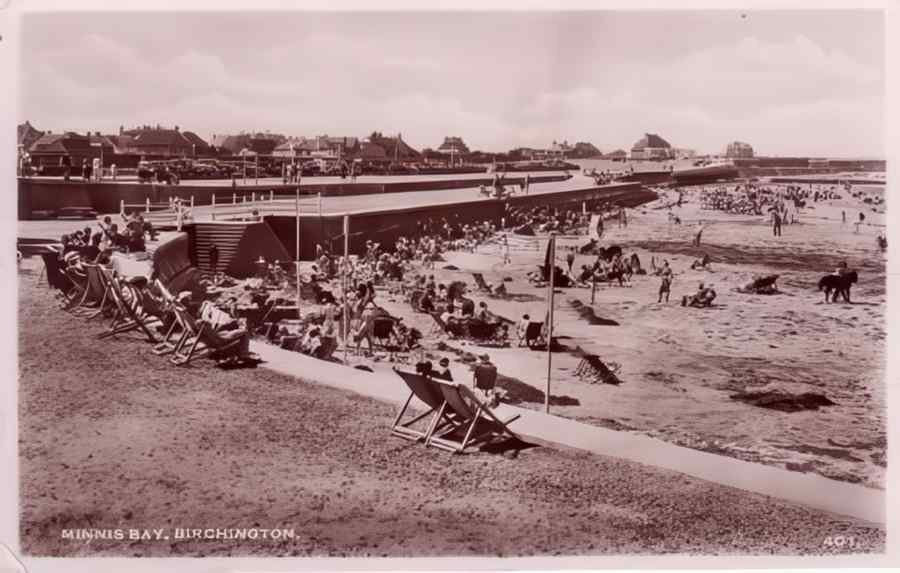 Margate Minnis Bay Vintage A4 Photo Print