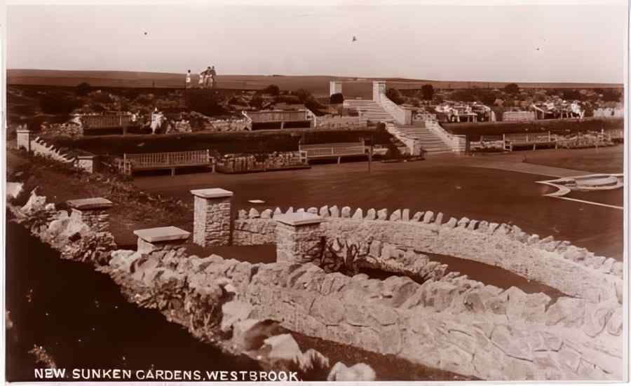 Margate New Sunken Gdns Vintage A4 Photo Print