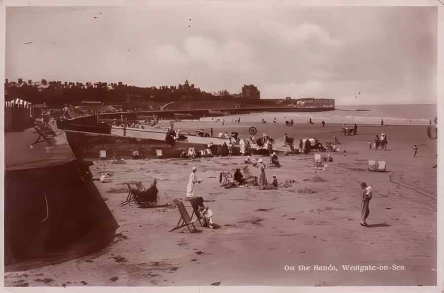 Margate On The Sands 1929 Vintage A4 Photo Print
