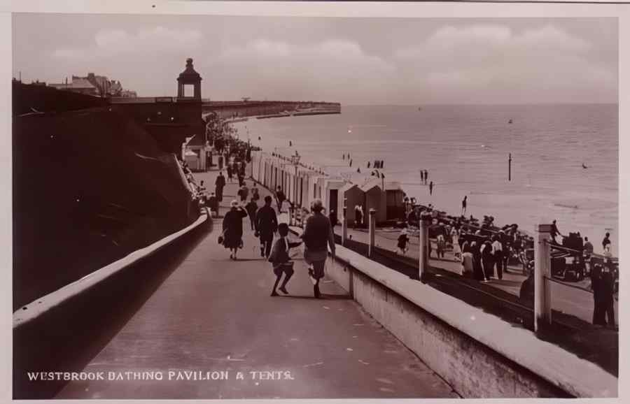 Margate Pavilion And Tents Vintage A4 Photo Print