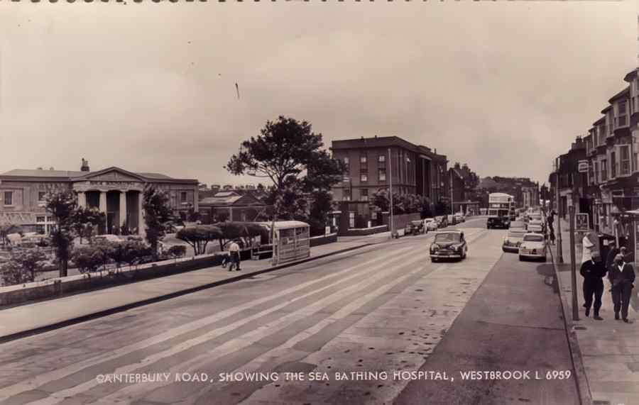 Margate Sea Bathing Canterbury Rd Vintage A4 Photo Print
