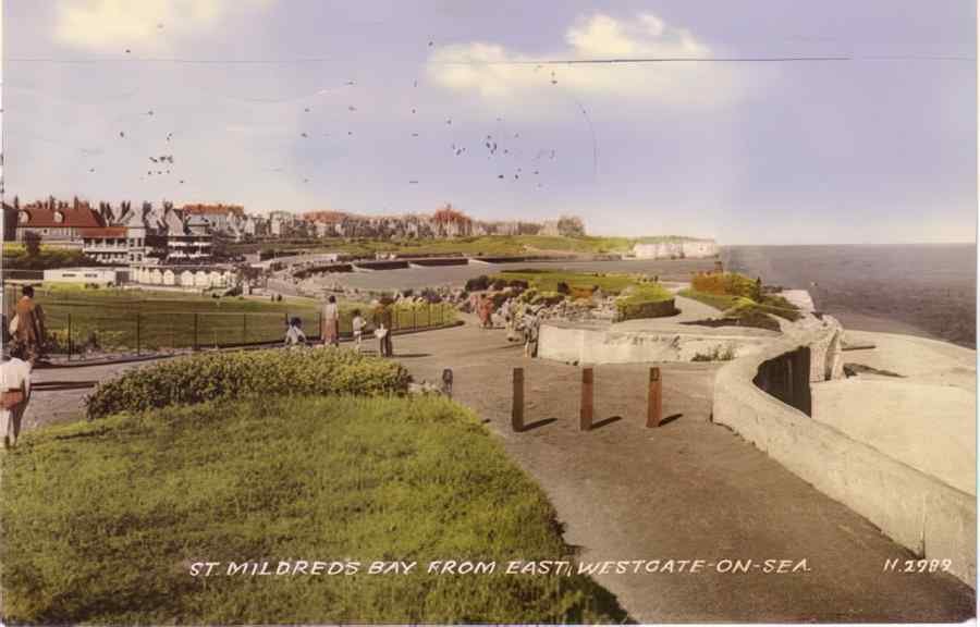 Margate St Mildreds Bay 1958 Vintage A4 Photo Print