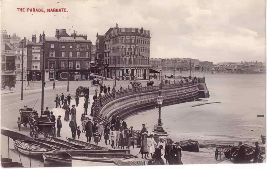 Margate The Parade Vintage A4 Photo Print