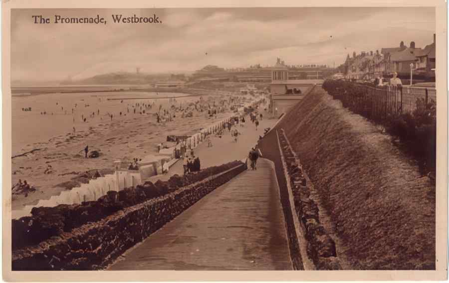 Margate The Promenade Vintage A4 Photo Print