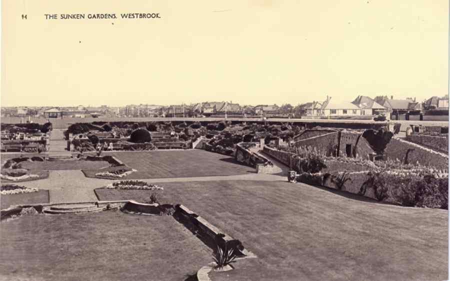 Margate The Sunken Gardens Vintage A4 Photo Print