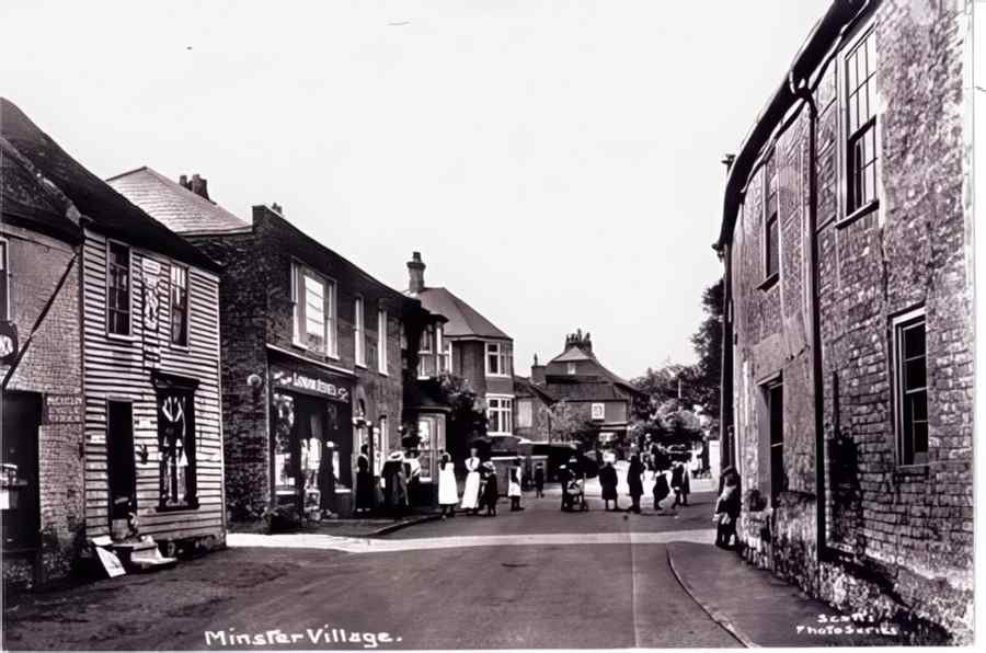 Margate Village Minster Vintage A4 Photo Print
