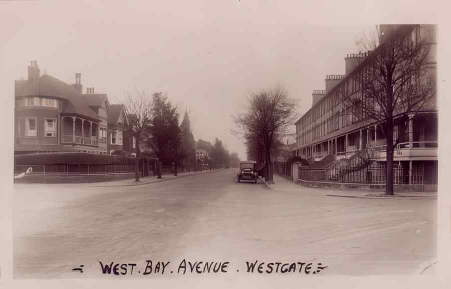 Margate West Bay Ave Vintage A4 Photo Print