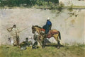 marcel duchampandre breton and marcel duchamp au lavoir noir avec une Art A4 Photo Print