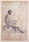 marcel duchampman ray & marcel duchamp combat de boxe Art A4 Photo Print