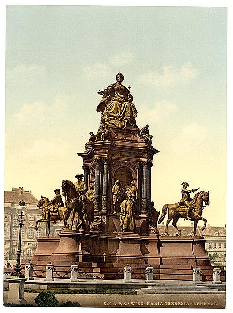 Maria Theresa Monument Vienna Vintage A4 Photo Print