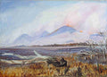 Marianne North A Bush Fire at Sunset Queensland Art A4 Photo Print