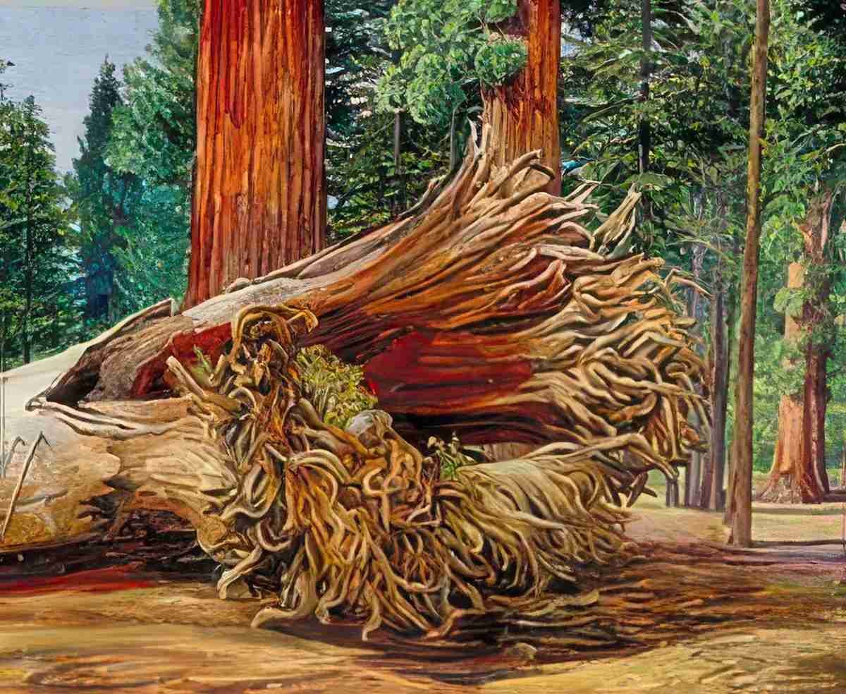 Marianne North A Fallen Giant Calaveras Grove California Art A4 Photo Print
