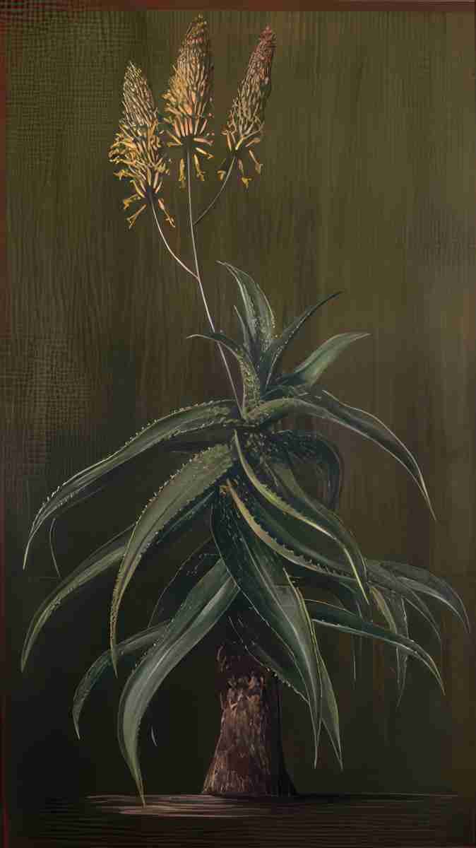 Marianne North Abyssinian Aloe Art A4 Photo Print