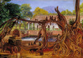Marianne North Blauwater Pasoeroewan Java Art A4 Photo Print