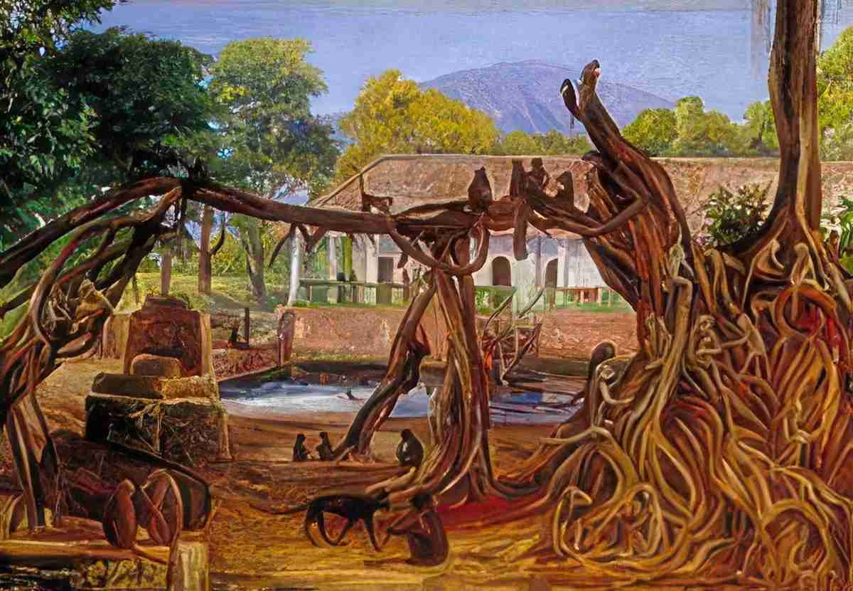 Marianne North Blauwater Pasoeroewan Java Art A4 Photo Print