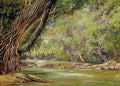 Marianne North Cobweb Bridge in Borneo Made by the Dyaks with Rattans Bamboos Art A4 Photo Print