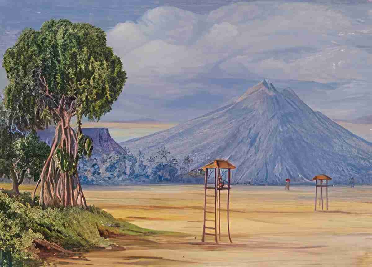 Marianne North Curious Fig Tree for Crow Keeping in Java S Art A4 Photo Print