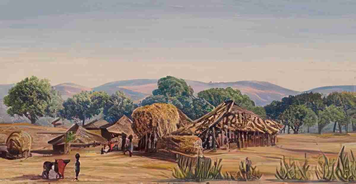 Marianne North Farm near Karlee India S Art A4 Photo Print