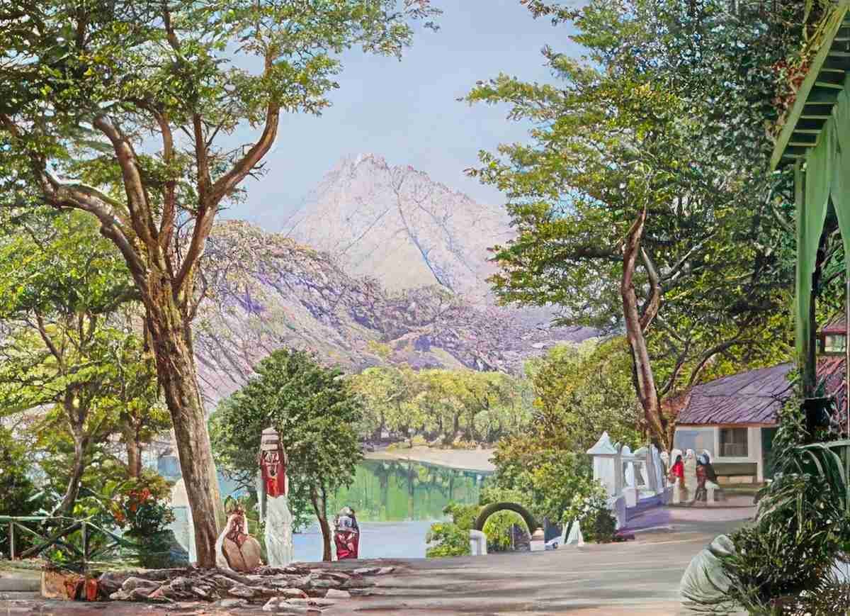 Marianne North Gardening at Nainee Tal India Art A4 Photo Print