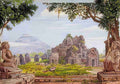 Marianne North Idols Temples at Brambanang Java Art A4 Photo Print
