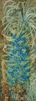 Marianne North Inflorescence of the Blue Puya Moths Chili Art A4 Photo Print