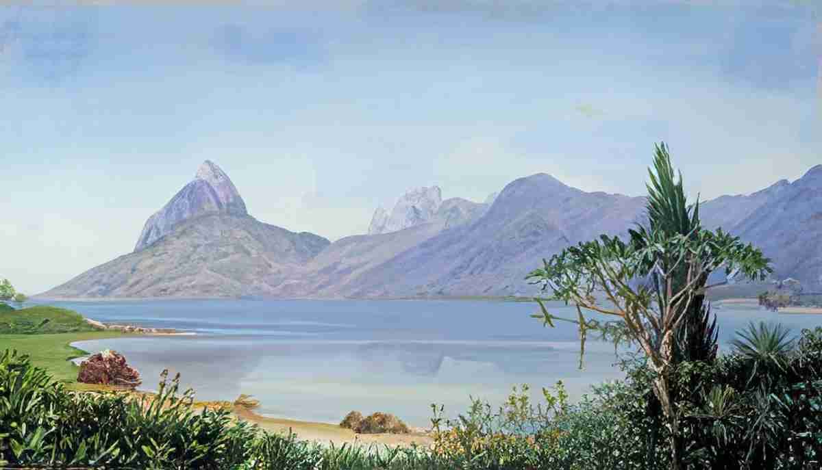 Marianne North Lagoa de Freitas near Rio Brazil Art A4 Photo Print