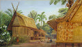 Marianne North Mat Houses Bandong Java Art A4 Photo Print