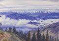 Marianne North Mountains from Narkanda near Simla Shimla Himachal Pradesh India S Art A4 Photo Print