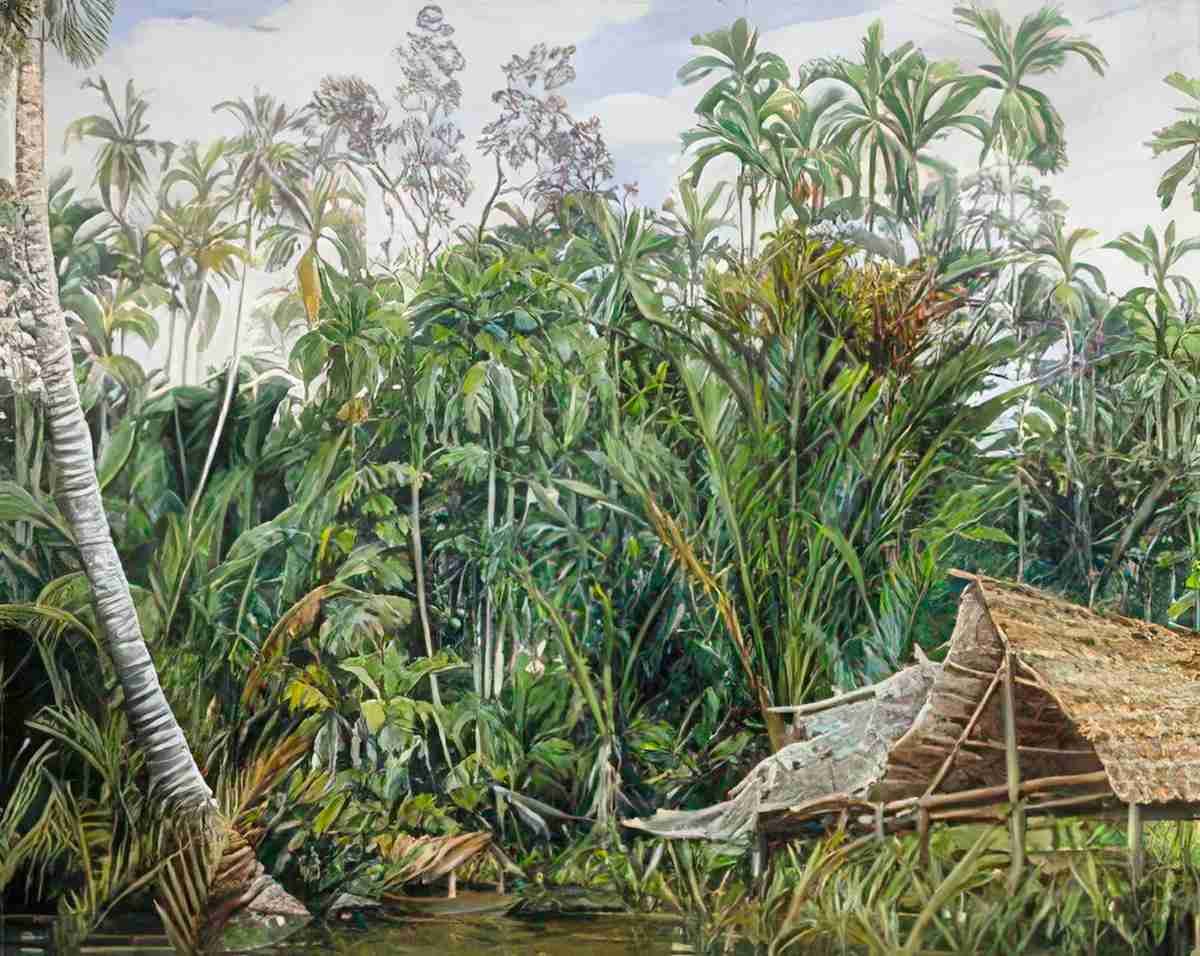 Marianne North Old Boat House Riverside Vegetation Sarawak Borneo Art A4 Photo Print
