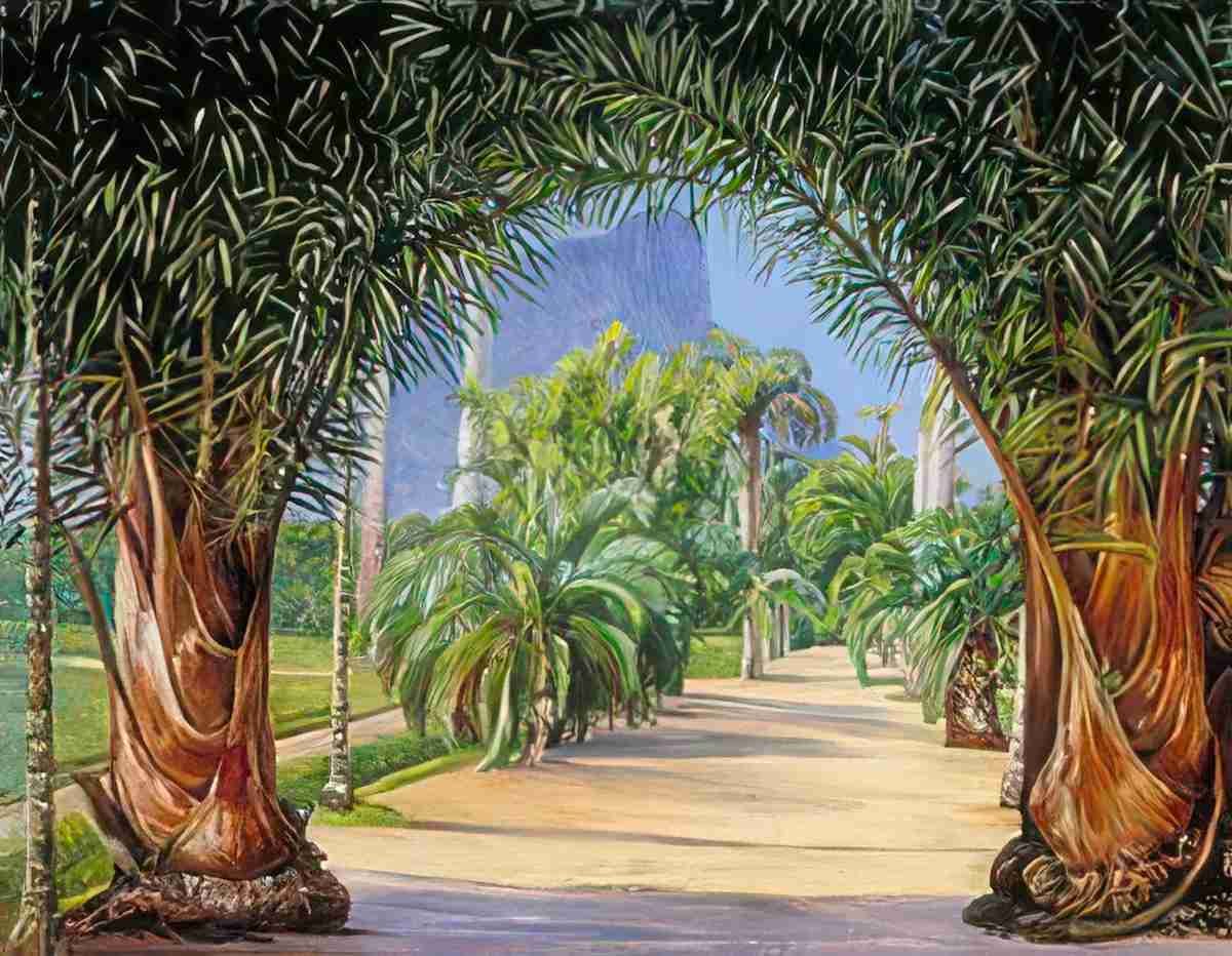 Marianne North Palms in the c Garden at Rio Janeiro Art A4 Photo Print