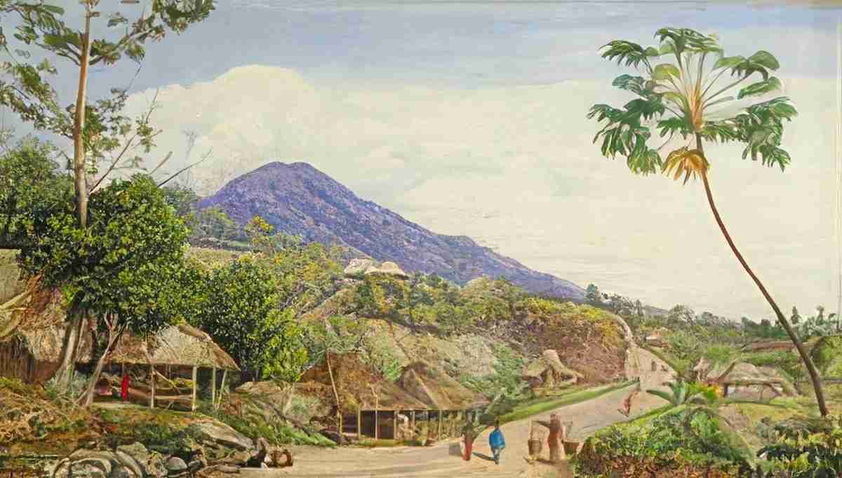 Marianne North Roadside View from Sindang Laya Java Art A4 Photo Print