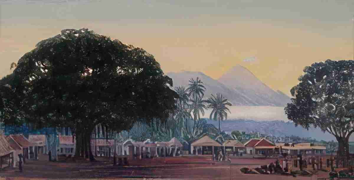 Marianne North Smeeroc from Market of Turnpang Java S Art A4 Photo Print