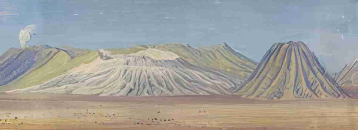Marianne North Smoke of Semeru Volcano Bromo Volcano East Java S Art A4 Photo Print
