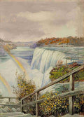 Marianne North The American Fall from Pearl Island Niagara Art A4 Photo Print