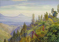 Marianne North The Ardjuno Volcano from Tosari Java Art A4 Photo Print
