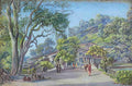 Marianne North The Bridge Bazaar Nynee Tal S Art A4 Photo Print